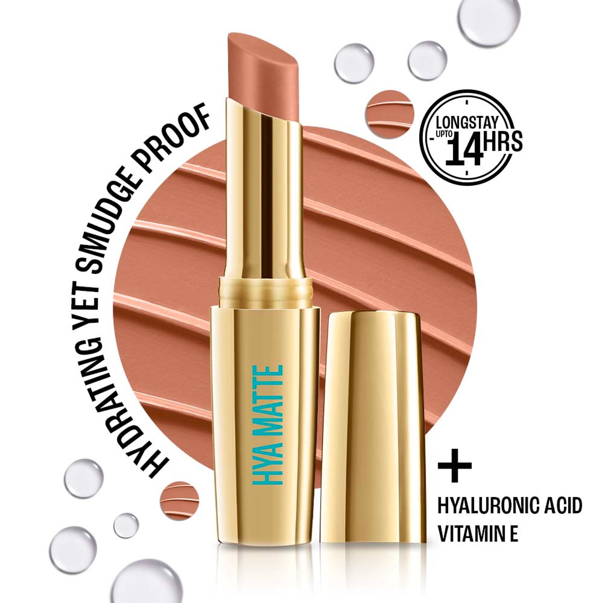 Lakme 9 To 5 Hya Matte Lipstick - Power Peach