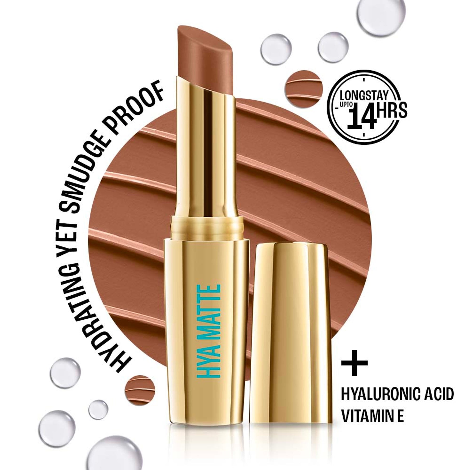 Lakme 9 To 5 Hya Matte Lipstick - Coffee Break