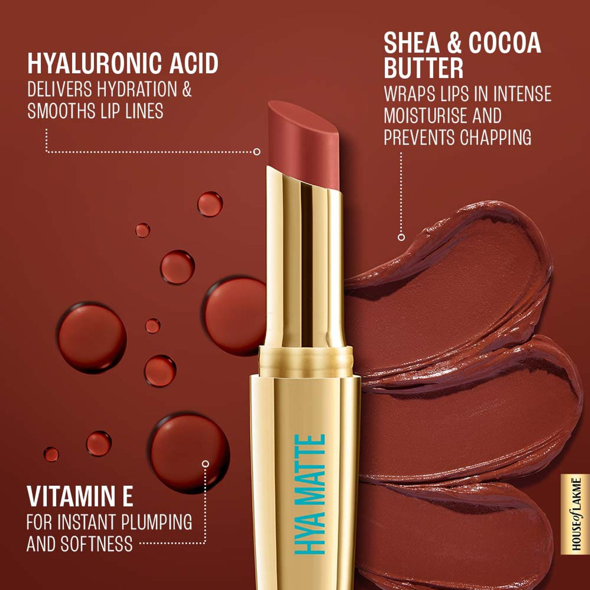 Lakme 9 To 5 Hya Matte Lipstick - Scarlet Strategy