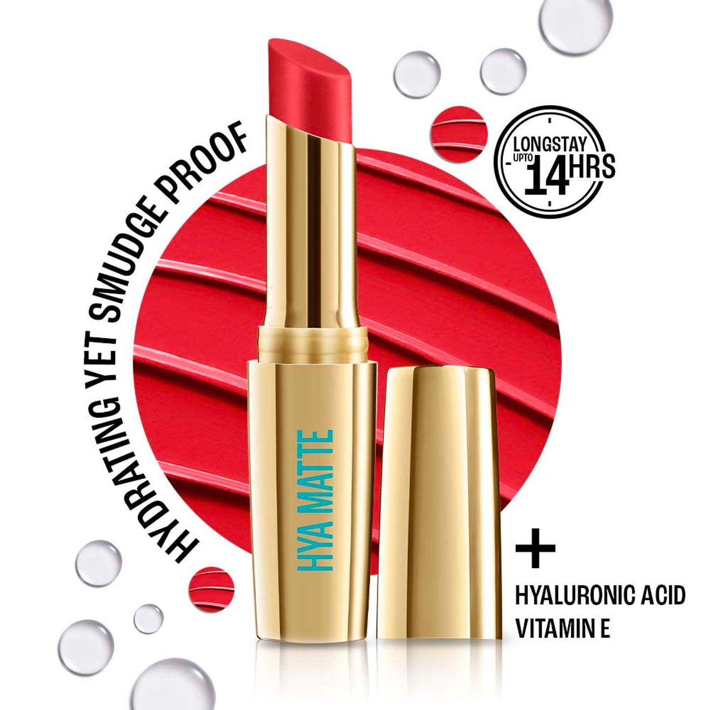 Lakme 9 To 5 Hya Matte Lipstick - Red Alert