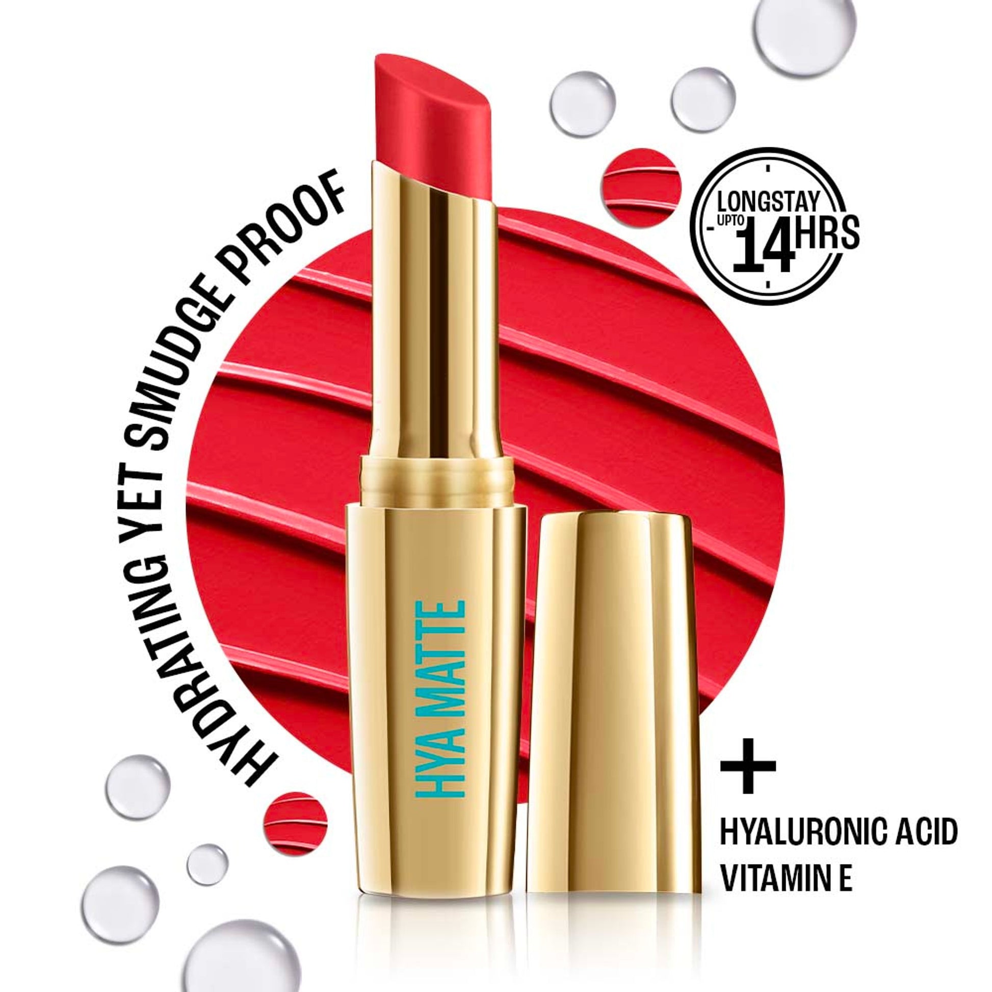 Lakme 9 To 5 Hya Matte Lipstick - Red Alert