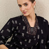 Dhiyona IE Women Striped Cotton Kurta with Trousers & Dupatta
