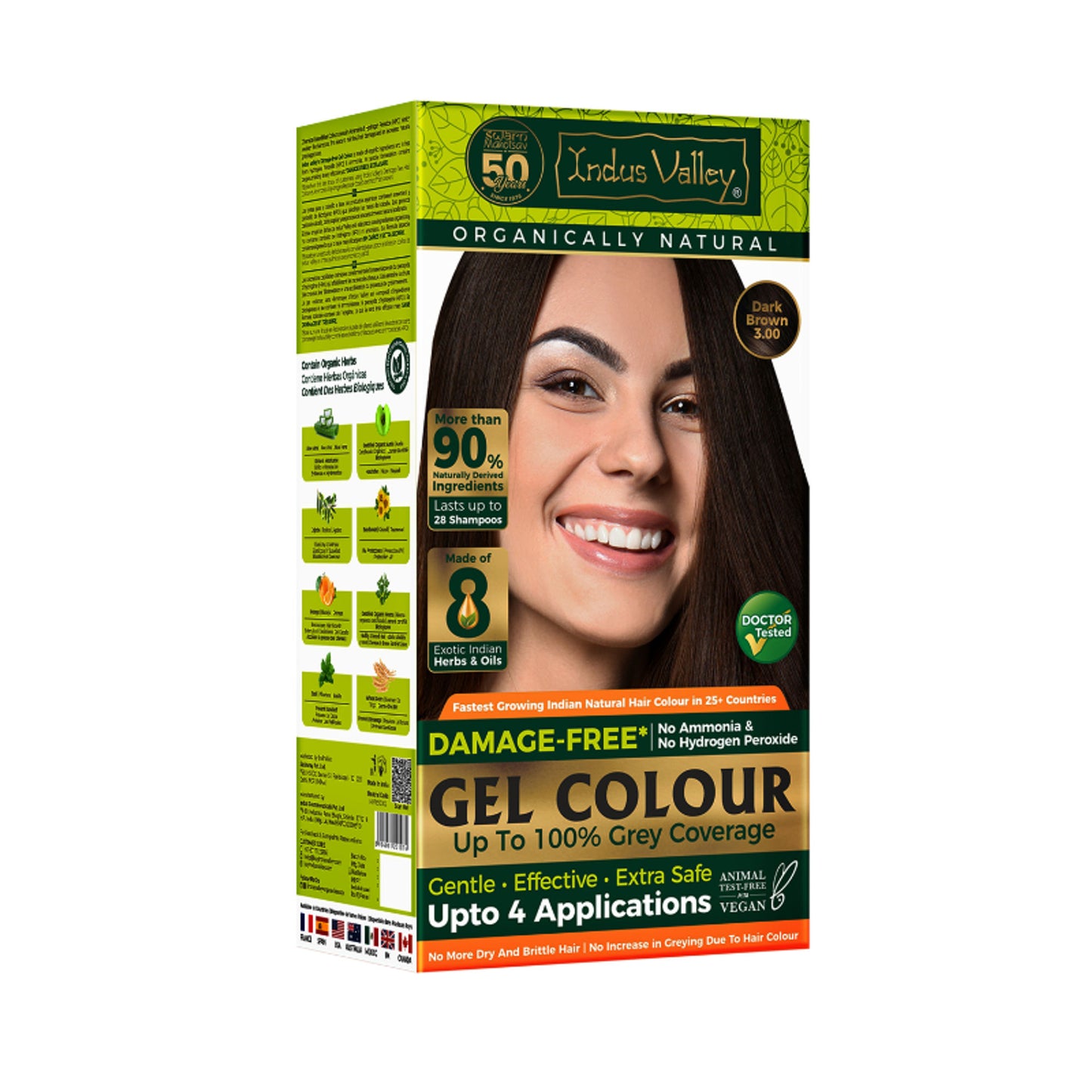 Indus Valley Organically Natural Hair Color - Brown