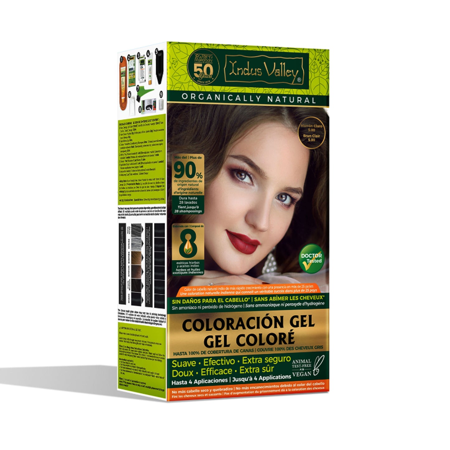 Indus Valley Organically Natural Hair Color - Light Brown
