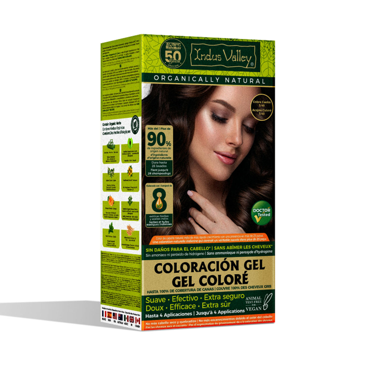 Indus Valley Organically Natural Hair Color - Copper Mahogany