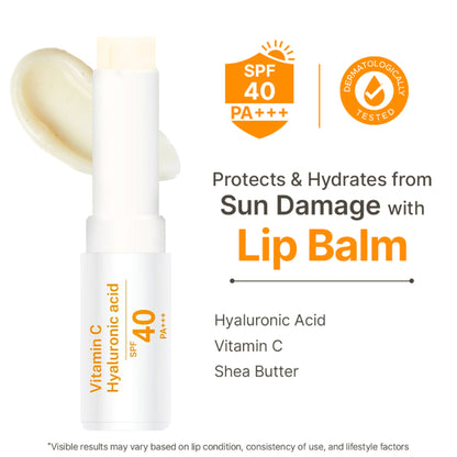ALANNA Brightening Lip Balm SPF 40 with vanilla flavor, for dark and pigmented lips, suitable for men and women.