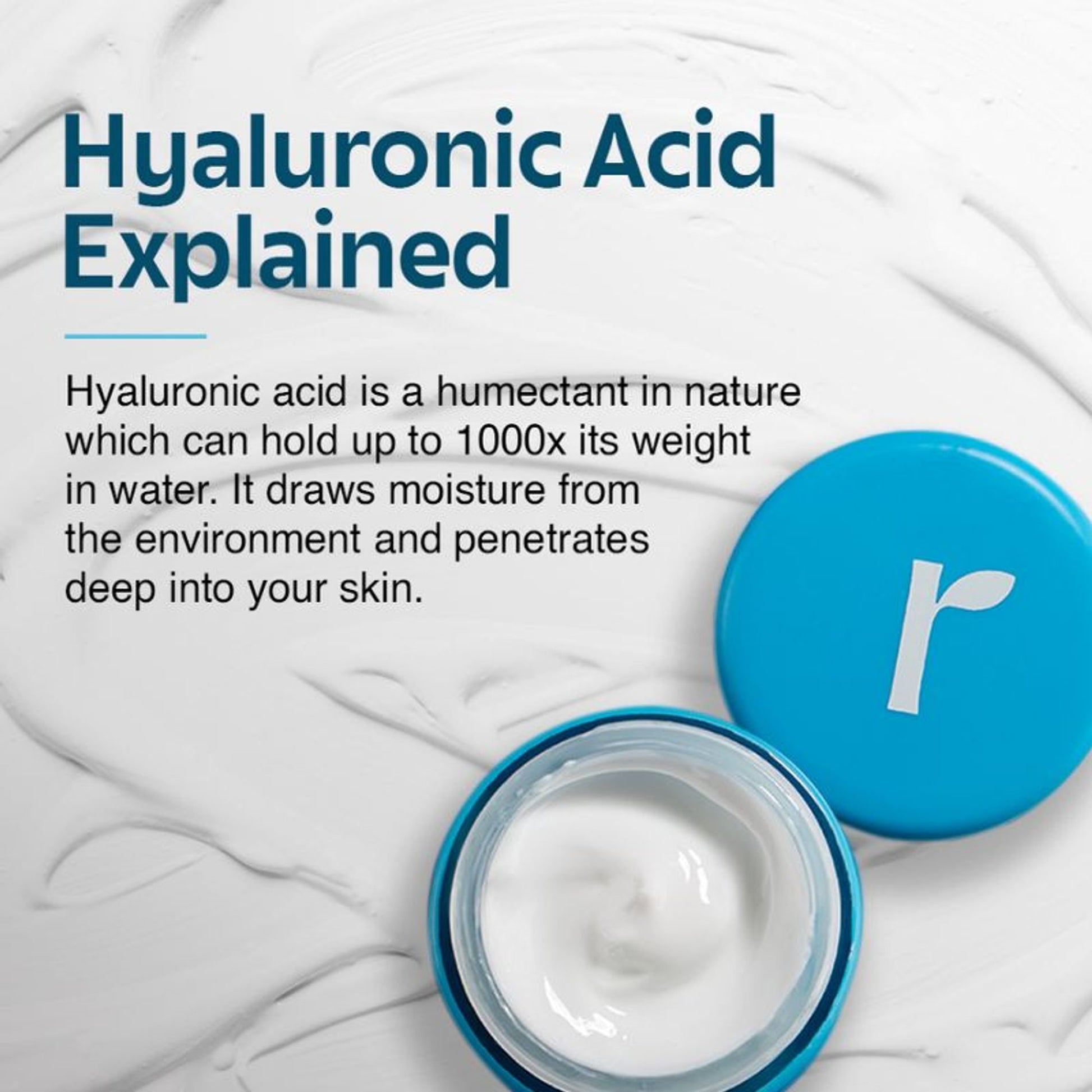 Rivona Naturals 2% Hyaluronic Acid Face Moisturizing Cream For Intense Hydration, All Skin Types