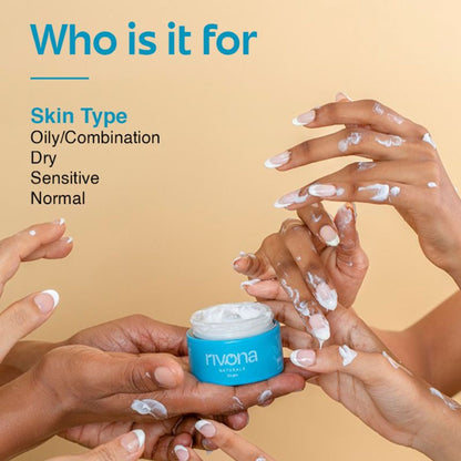 Rivona Naturals 2% Hyaluronic Acid Face Moisturizing Cream For Intense Hydration, All Skin Types