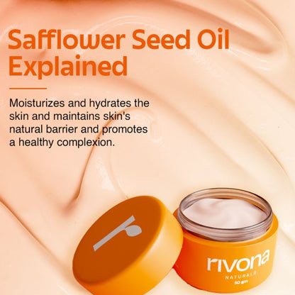 Rivona Naturals Honey And Saffron Face Moisturizing Cream For Bright Glowing Skin, Fades Dark Spots