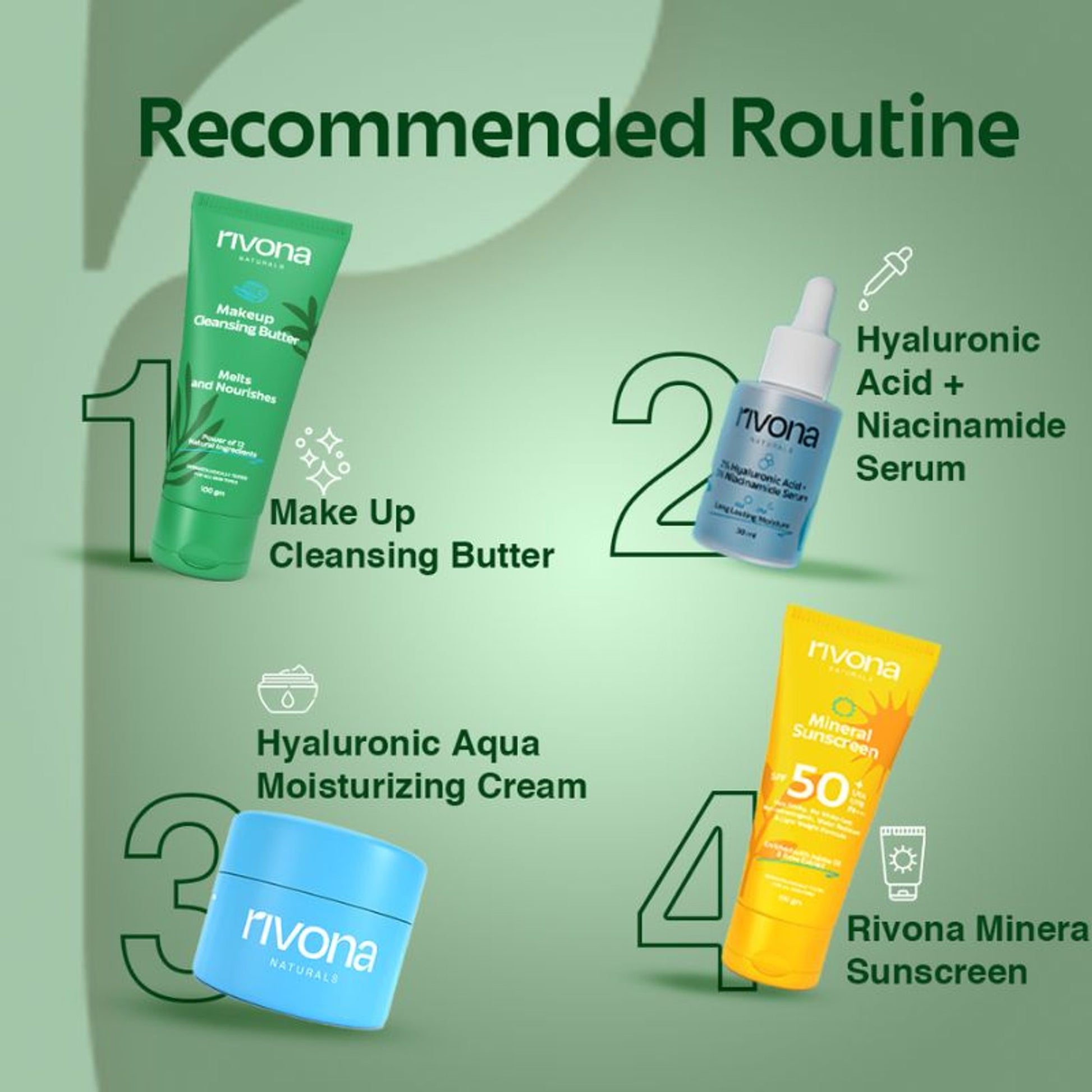 Rivona Naturals Cleansing Balm Gentle Waterproof Makeup Remover For Face, Lips, Eyes - Non Drying