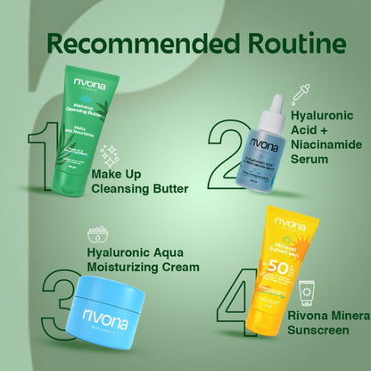 Rivona Naturals Cleansing Balm Gentle Waterproof Makeup Remover For Face, Lips, Eyes - Non Drying
