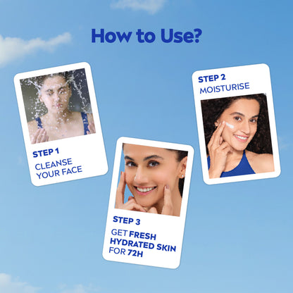 NIVEA Soft Moisturizing Cream Vitamin E Face Cream, Body Moisturizer 72H Hydration Dry & Normal Skin