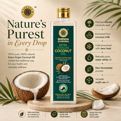 Shesha Ayurveda Extra Virgin Coconut Oil From Kerala