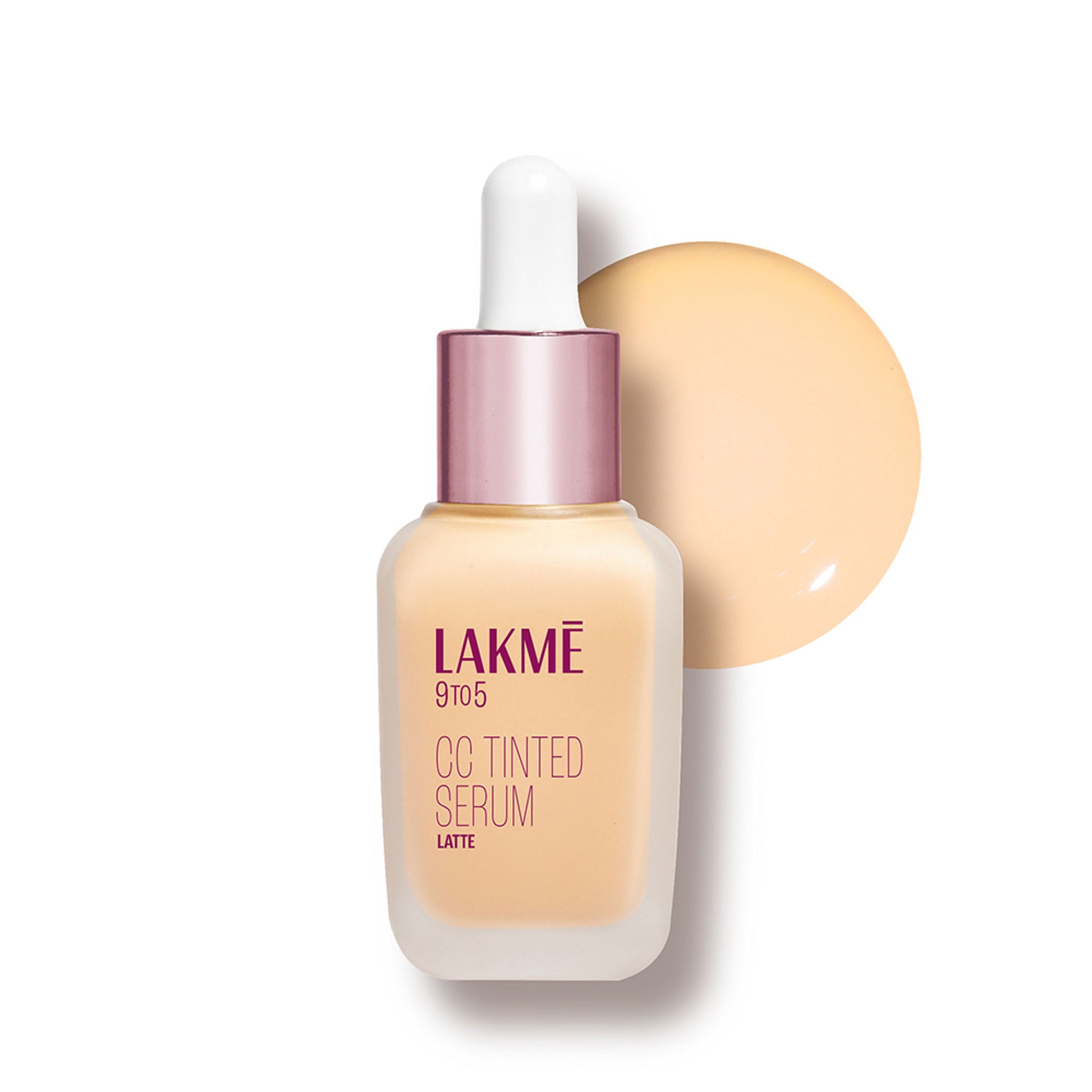 Lakme CC Tinted Serum - Skin Tint with 2% Hyaluronic Acid Complex - Latte