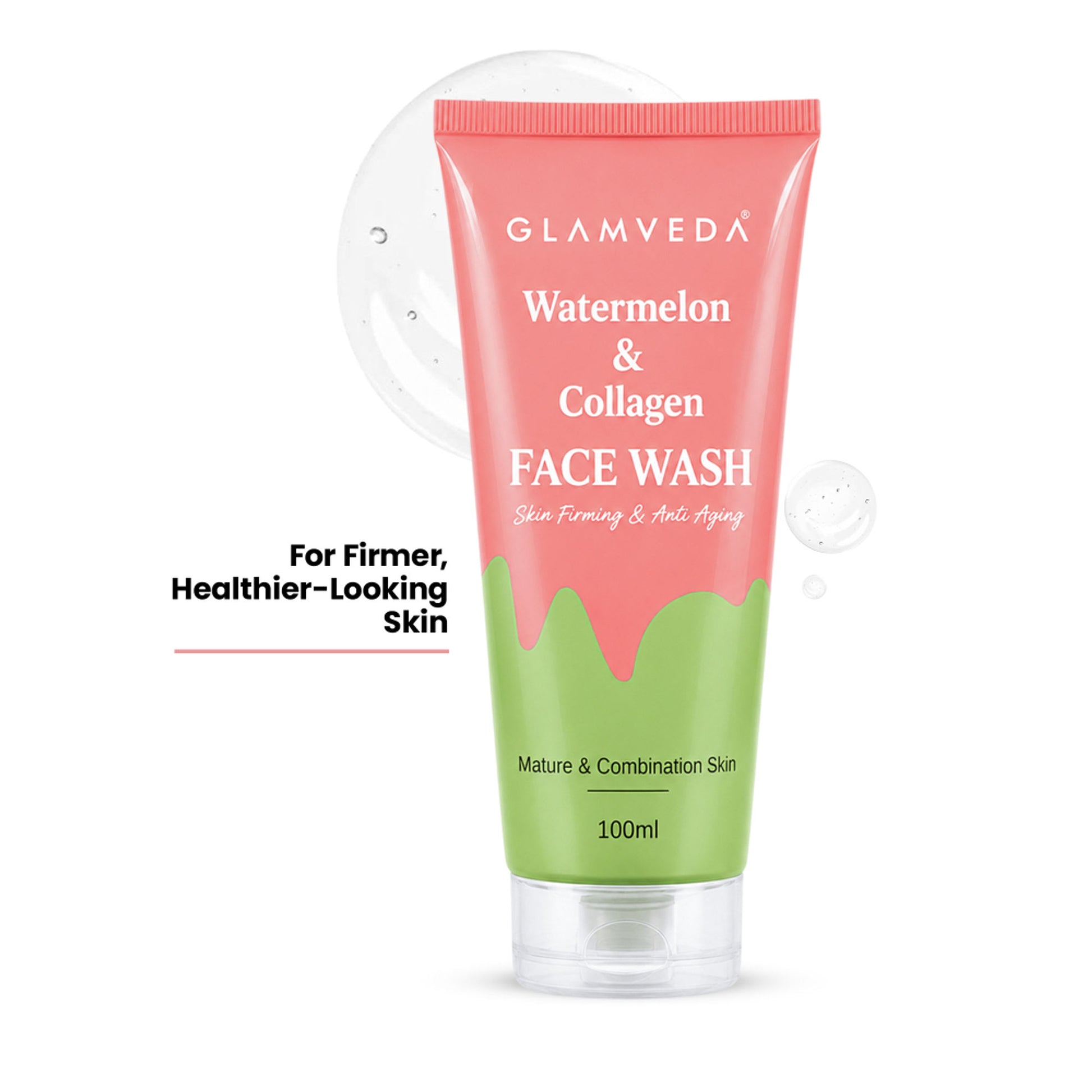 Glamveda Watermelon & Collagen Skin Firming & Anti Aging Face Wash