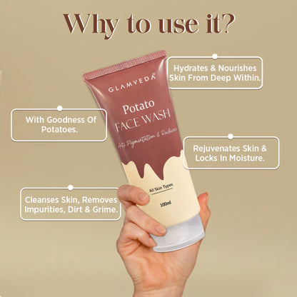 Glamveda Potato Anti Pigmentation & Radiance Face Wash