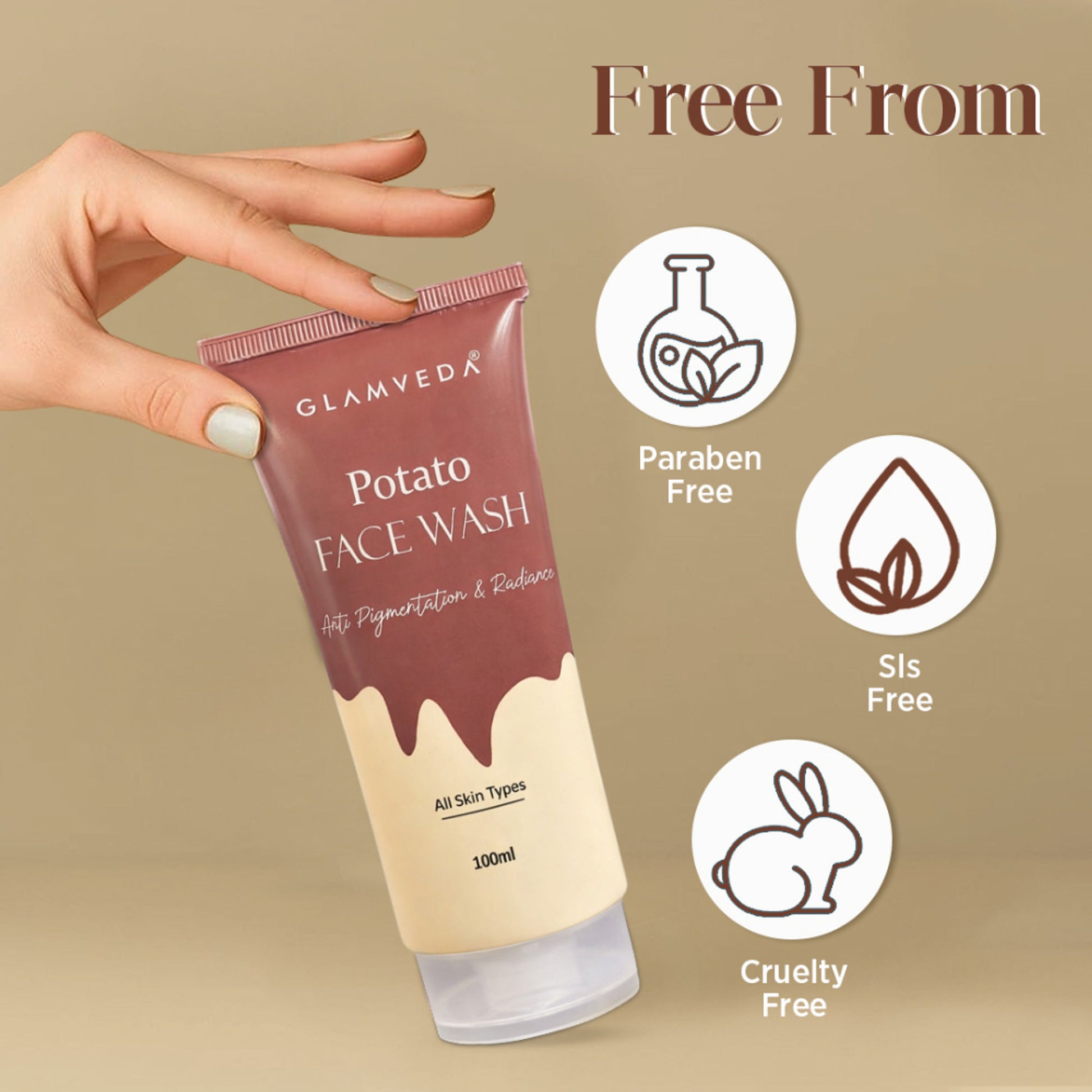 Glamveda Potato Anti Pigmentation & Radiance Face Wash