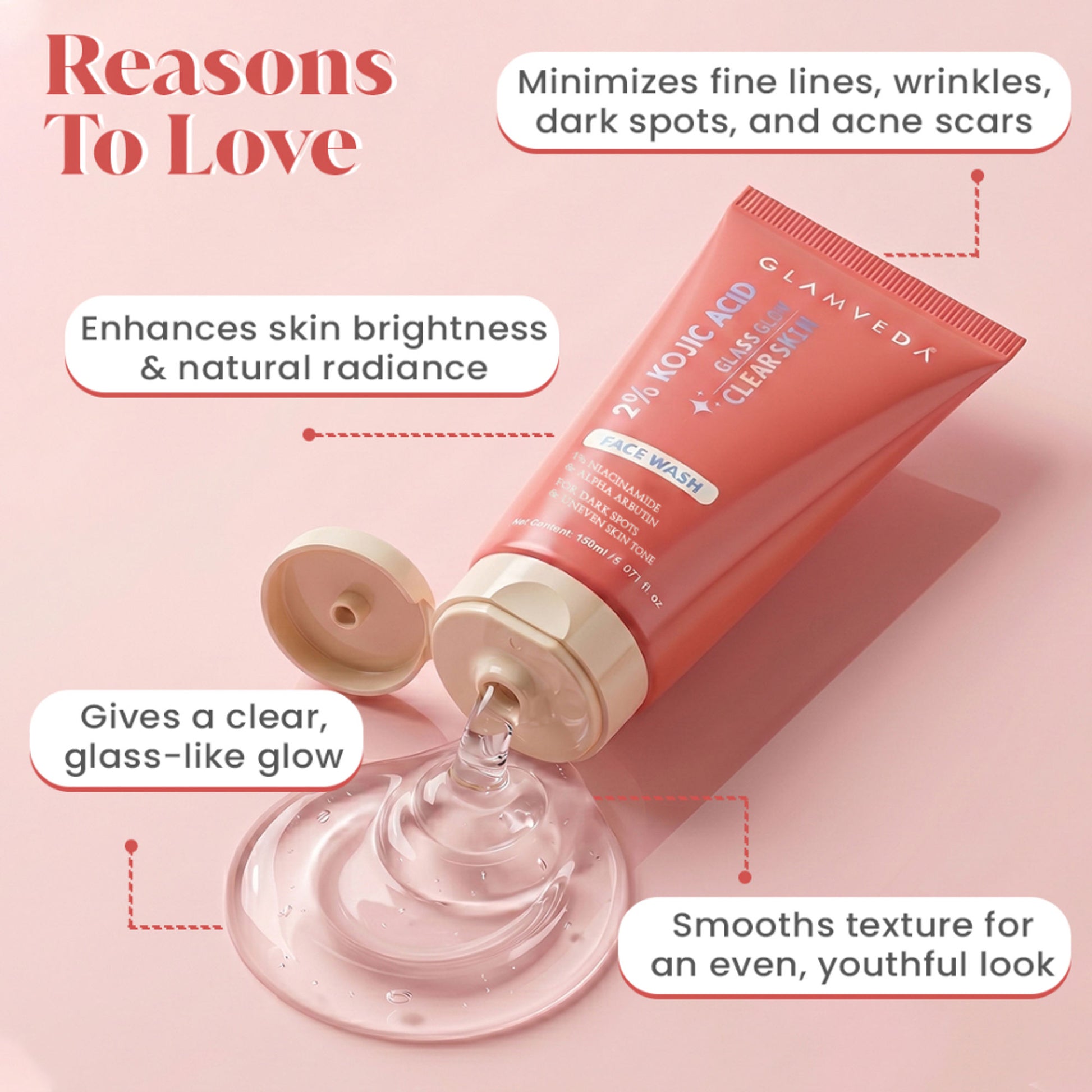 Glamveda 2% Kojic Acid Face Wash