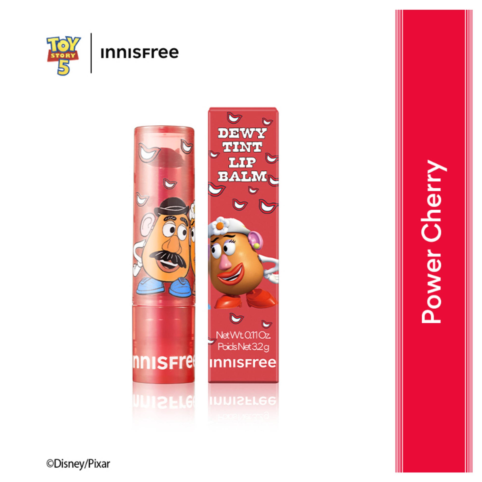 Innisfree Dewy Lip Balm Toy Story Edition - Power Cherry
