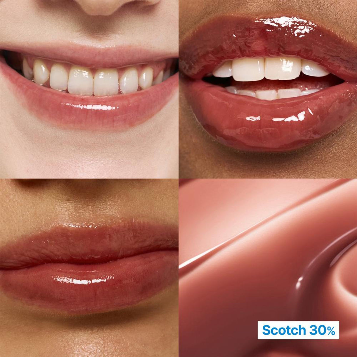 fwee 3D Voluming Gloss Scotch 30 with vibrant 30% pigment, showcasing a glossy, textured eyelash extension product.