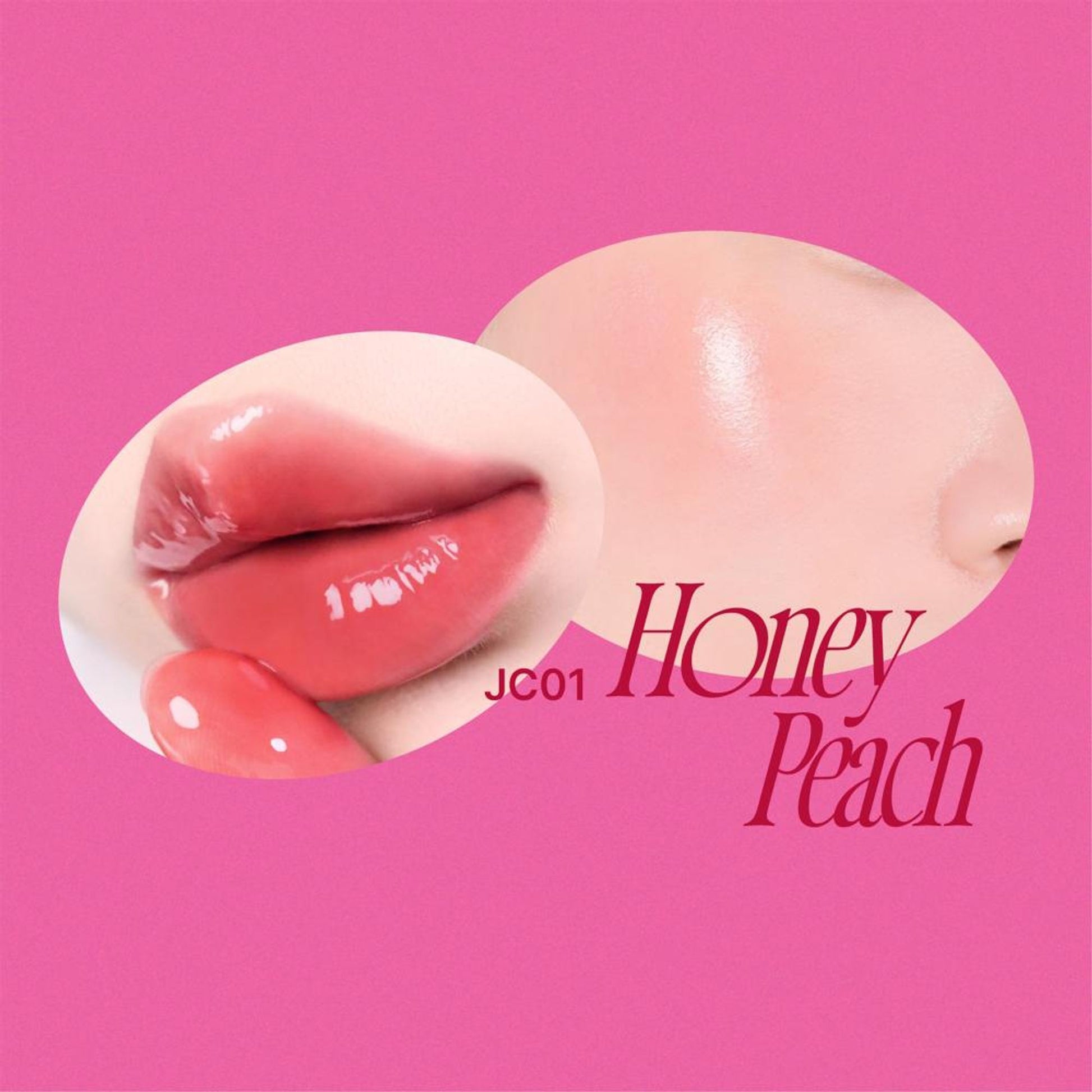 fwee Lip&Cheek Glowy Jelly Pot - Korean Multi-Use Dewy Lip & Cheek Tint Balm - Honey Peach