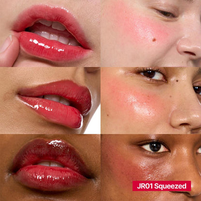 fwee Lip&Cheek Glowy Jelly Pot - Korean Multi-Use Dewy Lip & Cheek Tint Balm - Squeezed