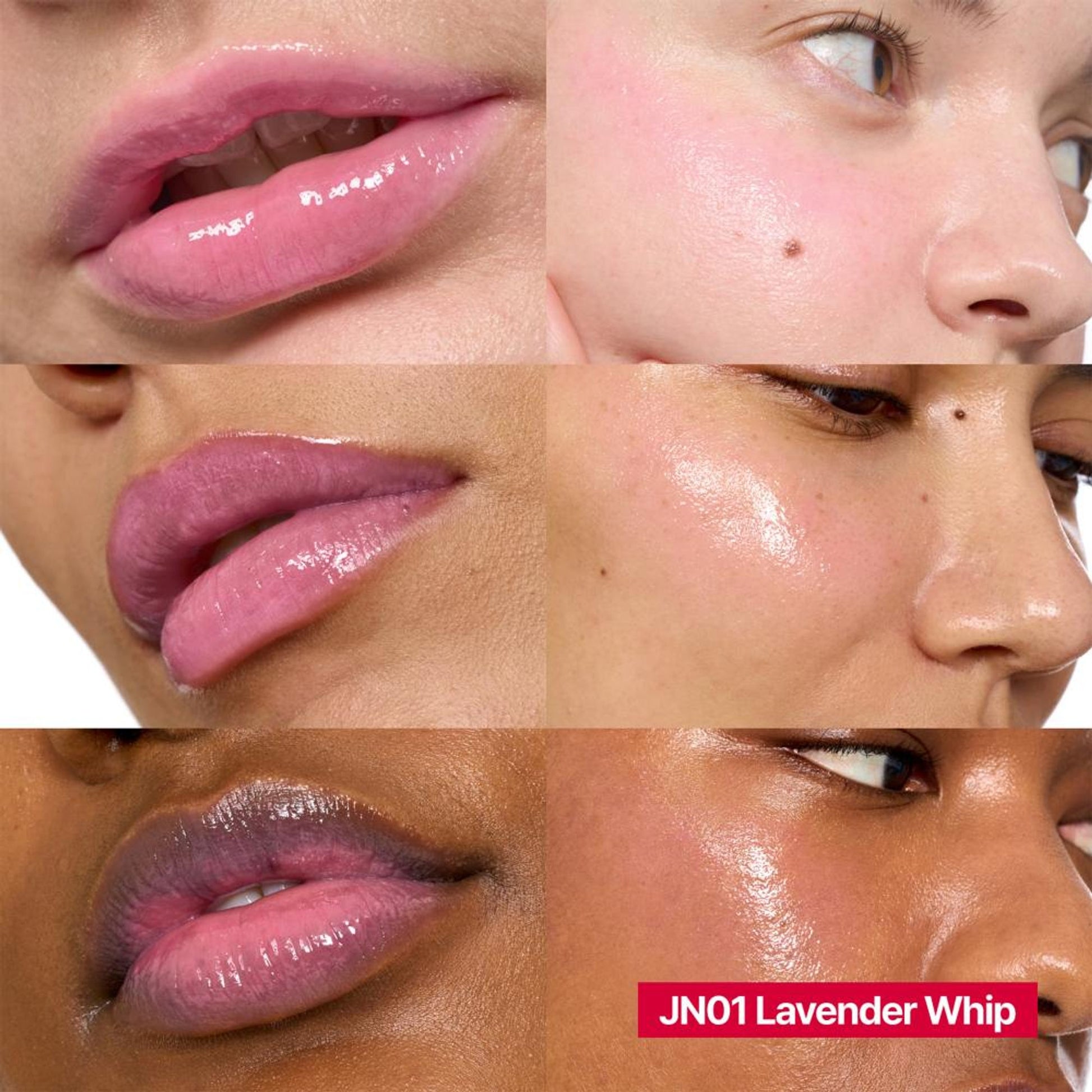 fwee Lip&Cheek Glowy Jelly Pot - Korean Multi-Use Dewy Lip & Cheek Tint Balm - Lavender Whip