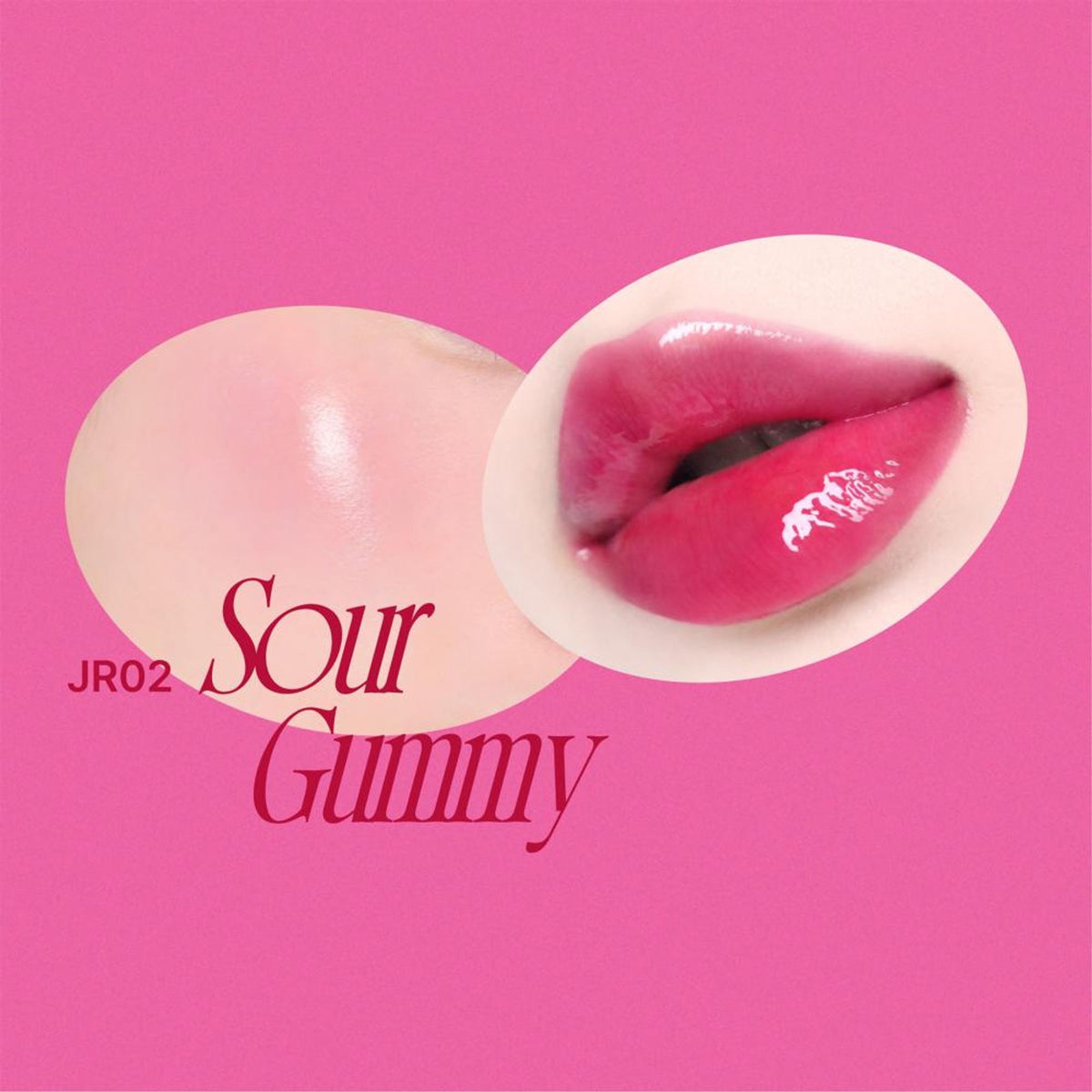 fwee Lip&Cheek Glowy Jelly Pot in Sour Gummy, a Korean multi-use dewy lip and cheek tint balm with a vibrant jelly texture.