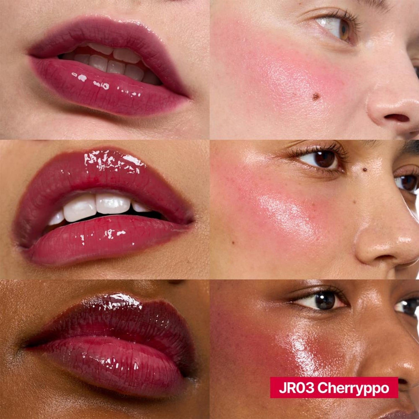 fwee Lip&Cheek Glowy Jelly Pot - Korean Multi-Use Dewy Lip & Cheek Tint Balm - Cherryppo