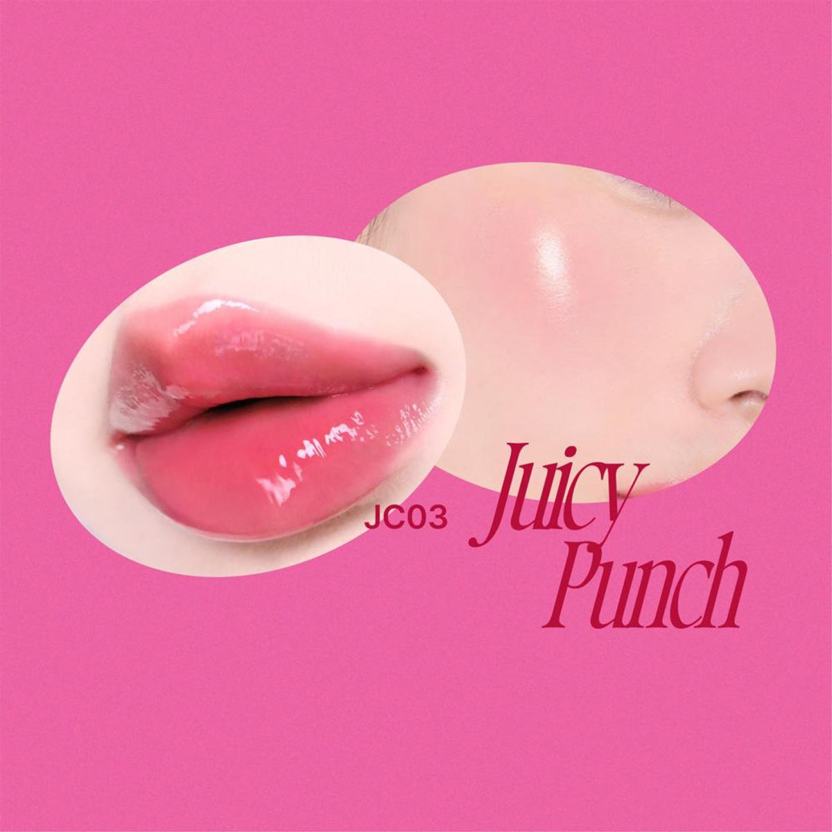 fwee Lip&Cheek Glowy Jelly Pot in Juicy Punch, a Korean multi-use dewy lip and cheek tint balm with a vibrant, juicy finish