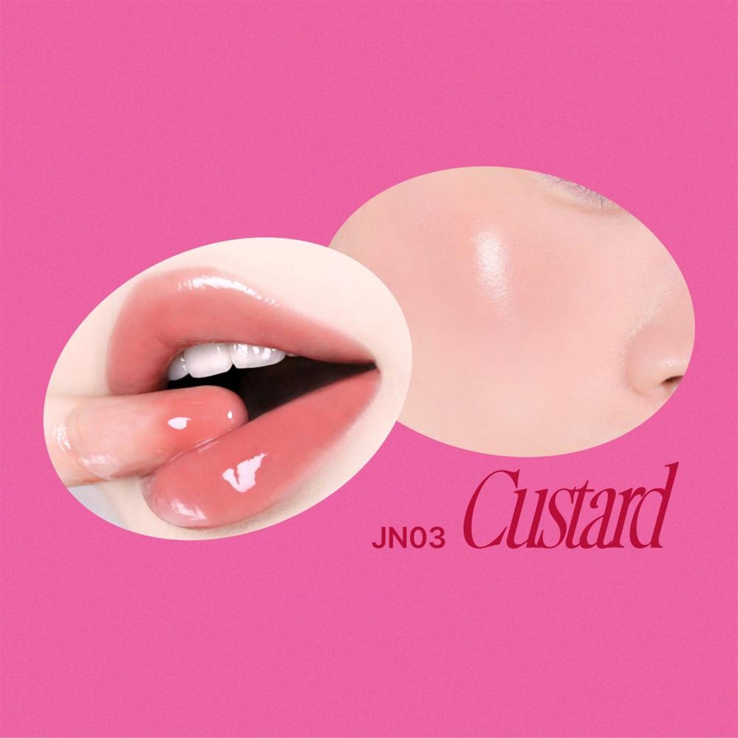fwee Lip&Cheek Glowy Jelly Pot - Korean Multi-Use Dewy Lip & Cheek Tint Balm - Custard