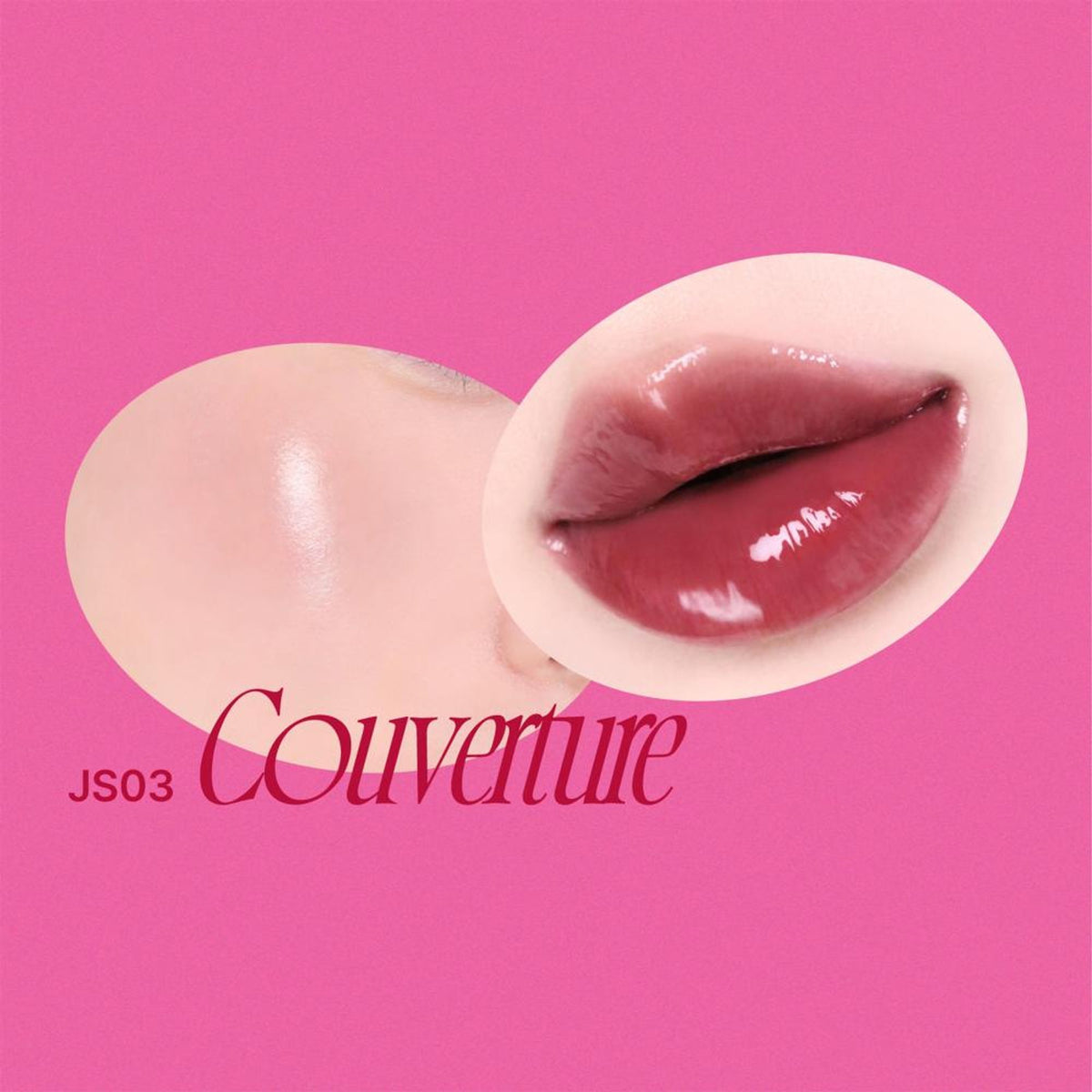 fwee Lip & Cheek Glowy Jelly Pot featuring dewy, multi-use tint balm in a clear jar with pinkish product inside.