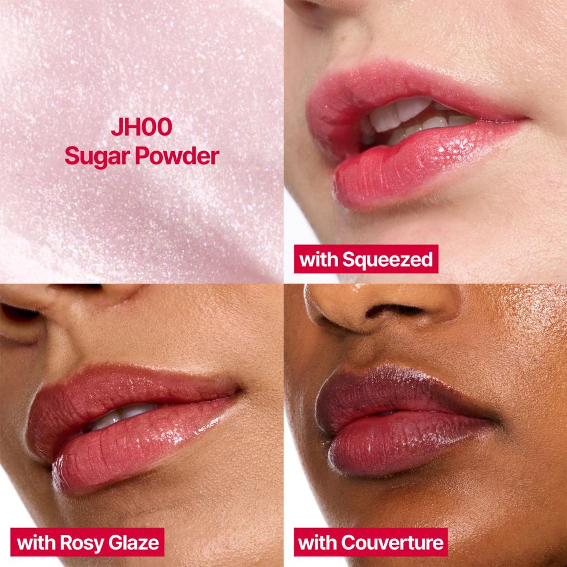 fwee Lip&Cheek Glowy Jelly Pot - Korean Multi-Use Dewy Lip & Cheek Tint Balm - Sugar Powder