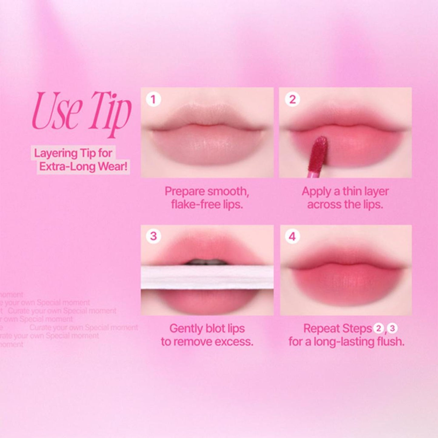 fwee Pink Obsession Stay-Fit Lip Tint Glowy Finish - G10 Beat Pink
