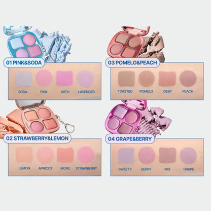 fwee Pocket Cheek Palette - CP02 StrawberryNLemon