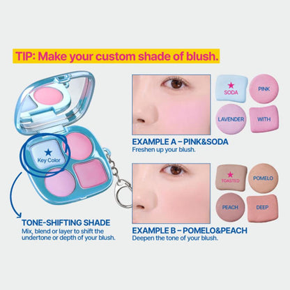 fwee Pocket Cheek Palette - CP02 StrawberryNLemon