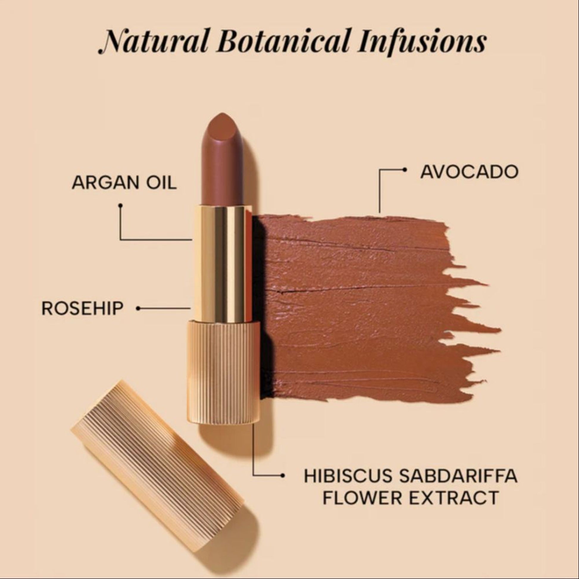 Ras Luxury Oils Lumiere Satin Matte Lipstick - Desert Dusk
