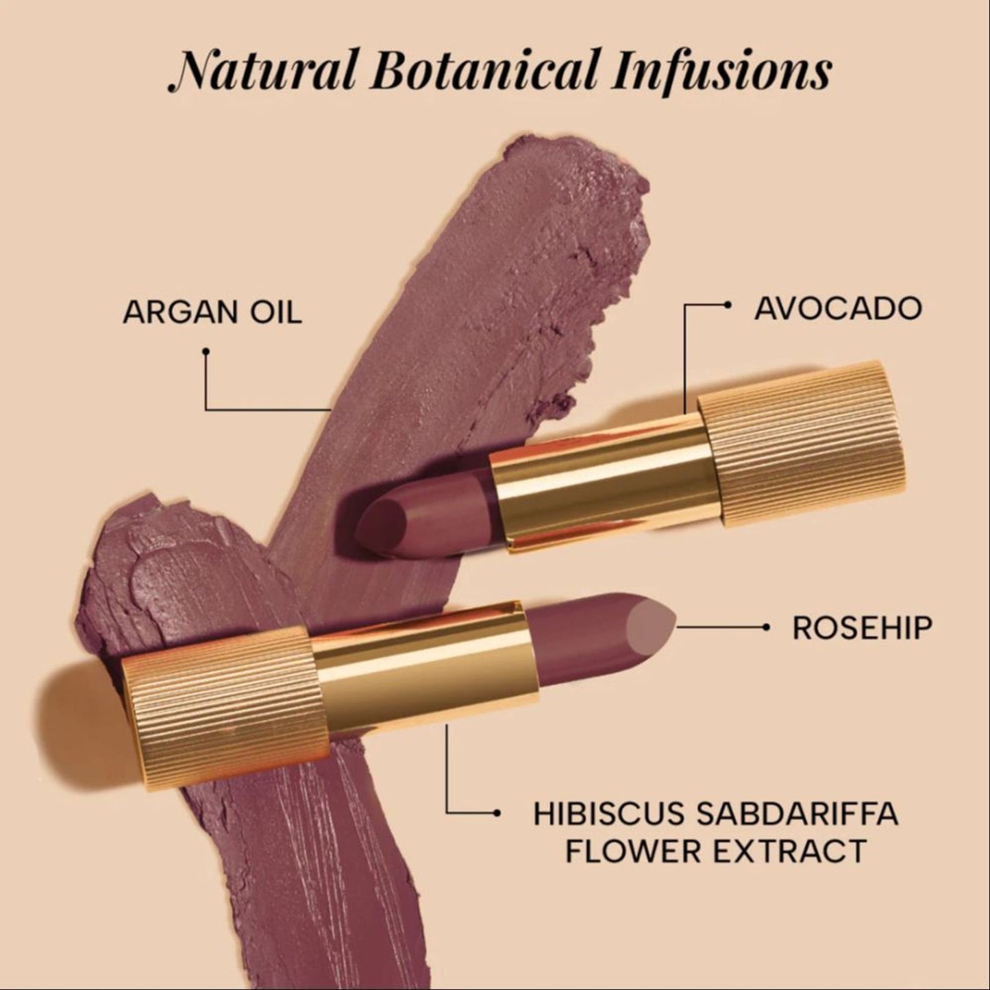 Ras Luxury Oils Lumiere Satin Matte Lipstick - Twilight Truffle