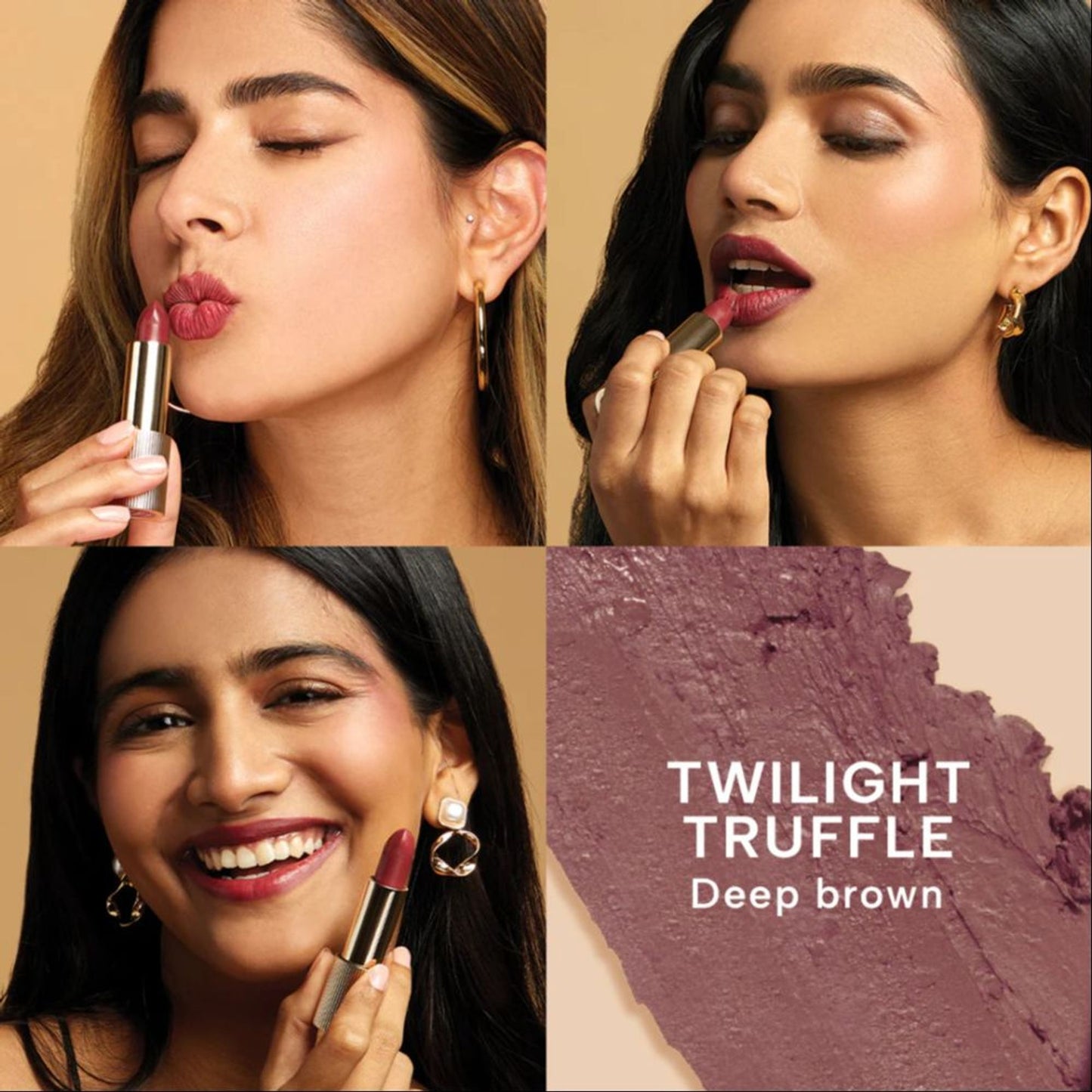 Ras Luxury Oils Lumiere Satin Matte Lipstick - Twilight Truffle