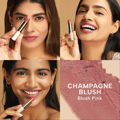 Ras Luxury Oils Lumiere Satin Matte Lipstick - Champagne Blush