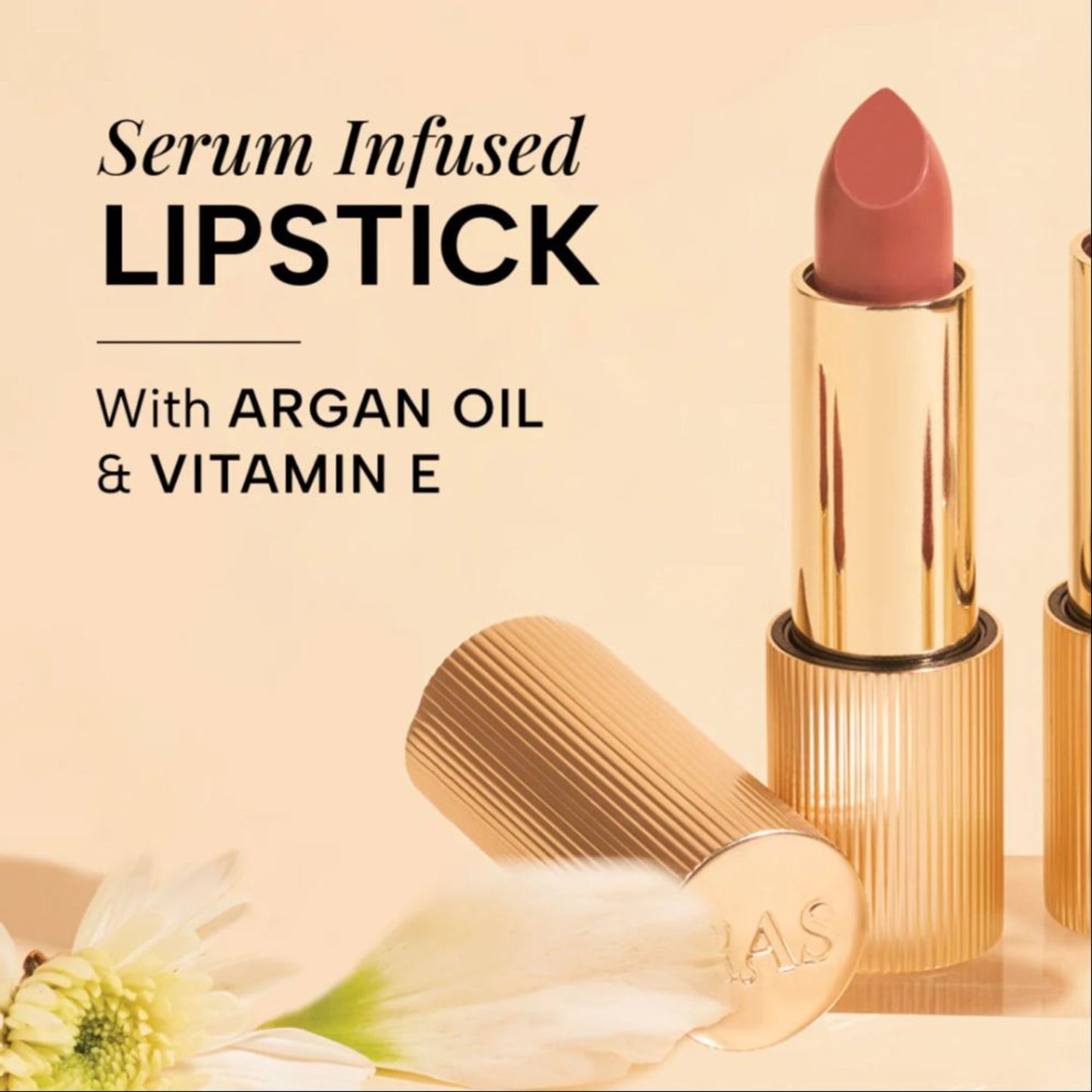 Ras Luxury Oils Lumiere Satin Matte Lipstick - Nude Silk