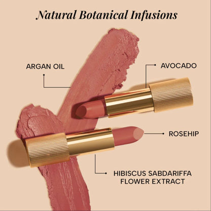 Ras Luxury Oils Lumiere Satin Matte Lipstick - Nude Silk