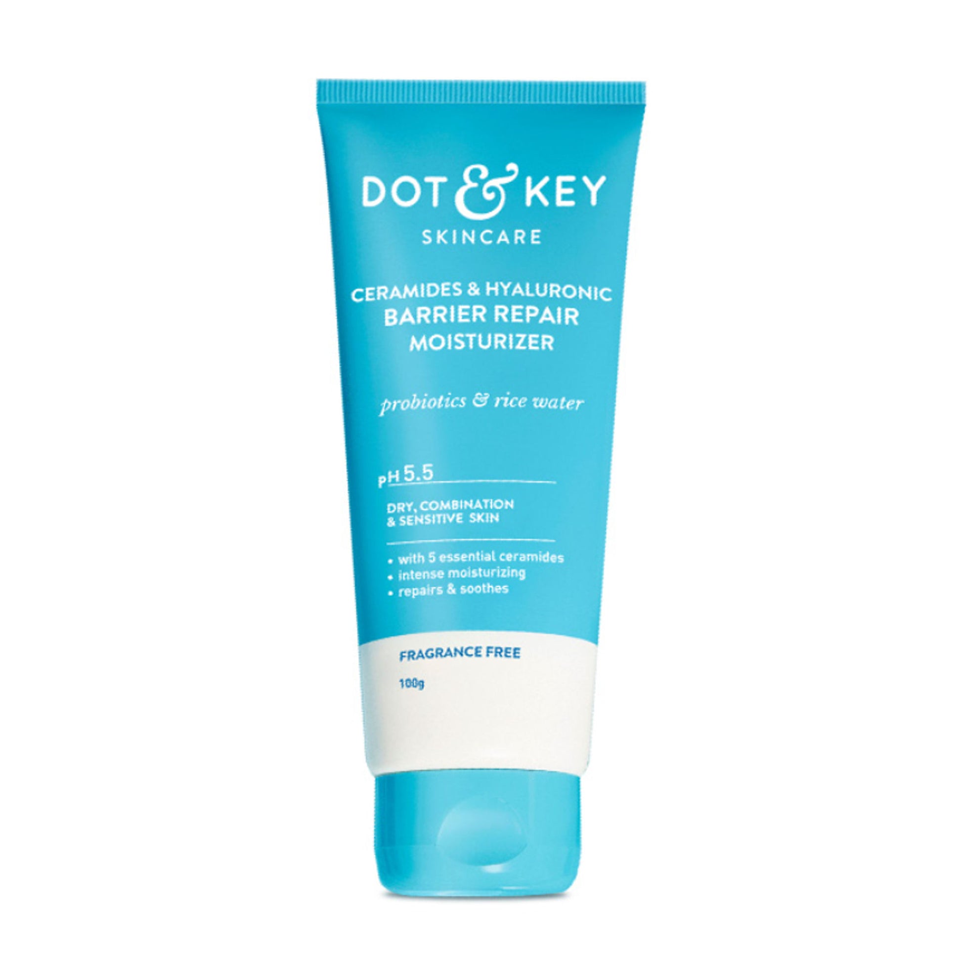 Dot & Key Hyaluronic + Ceramide Barrier Repair Hydrating Face Moisturizer Cream, Normal To Dry Skin