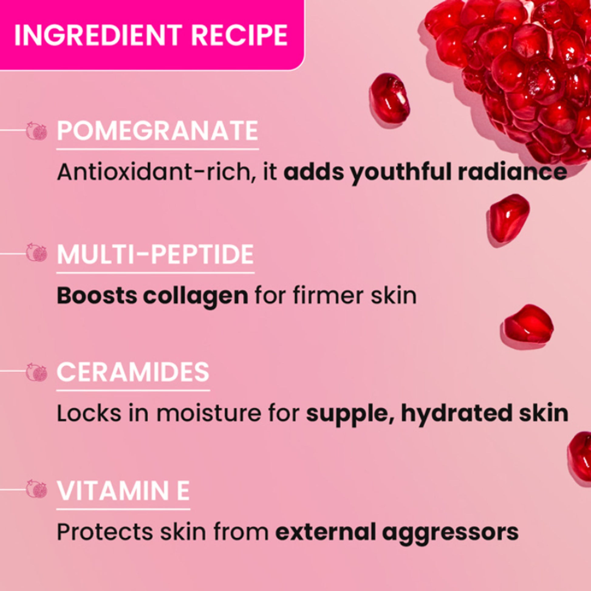 Dot & Key Pomegranate + Peptide Youth Restore Moisturizer SPF 30, With Ceramide