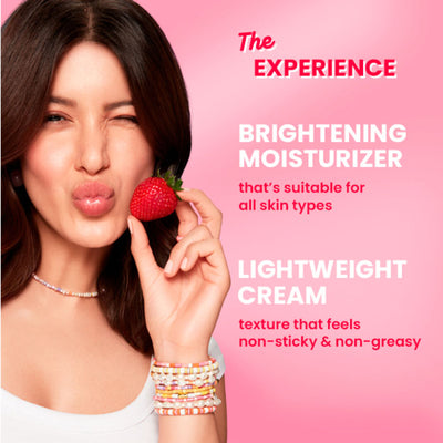 Dot & Key Strawberry Dew Brightening Moisturizer, Niacinamide & Peptides, Brightens & Smoothes Skin