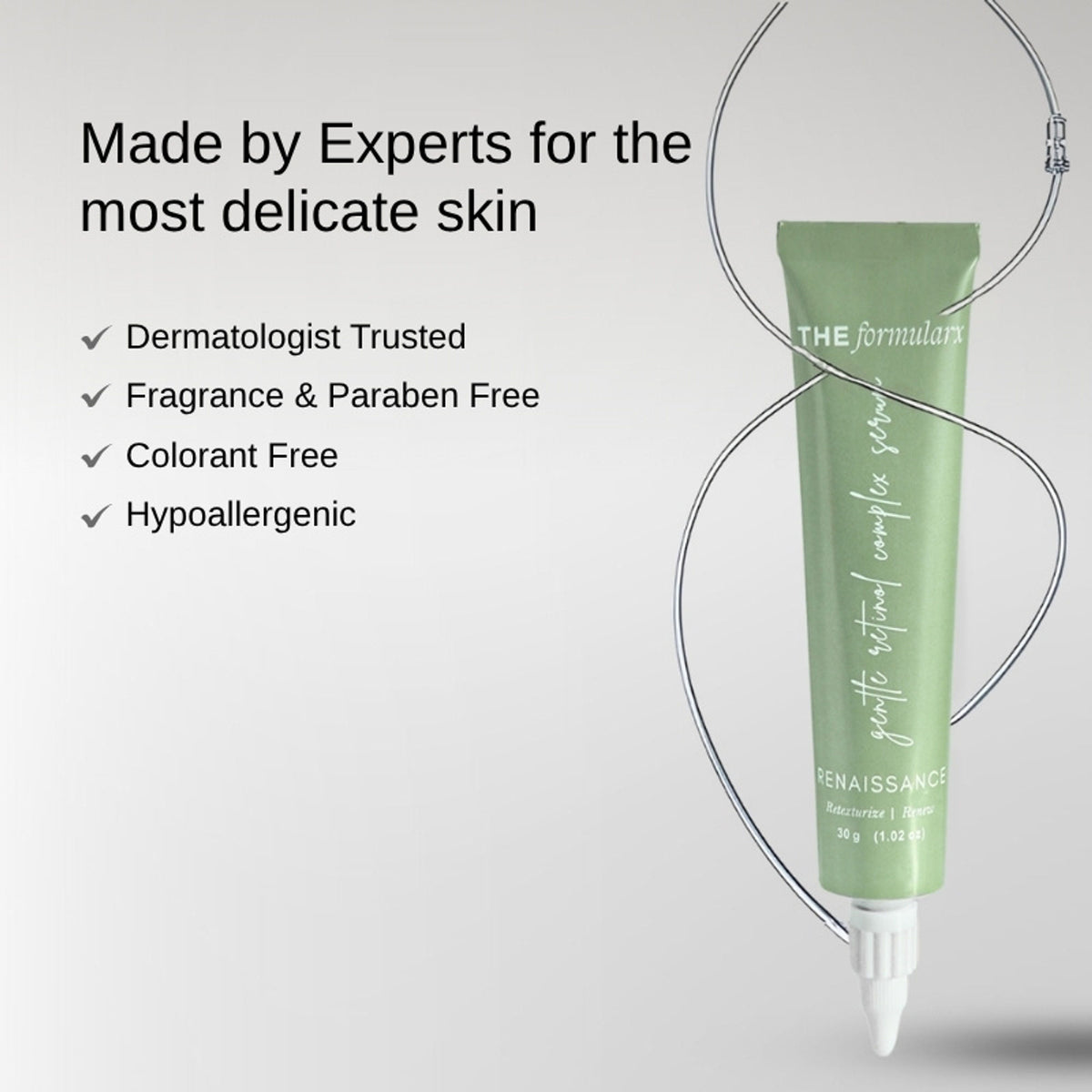 The Formularx Gentle Retinol Night Serum For Acne, Dark Spots, Enlarged Pores & Anti-Aging Care