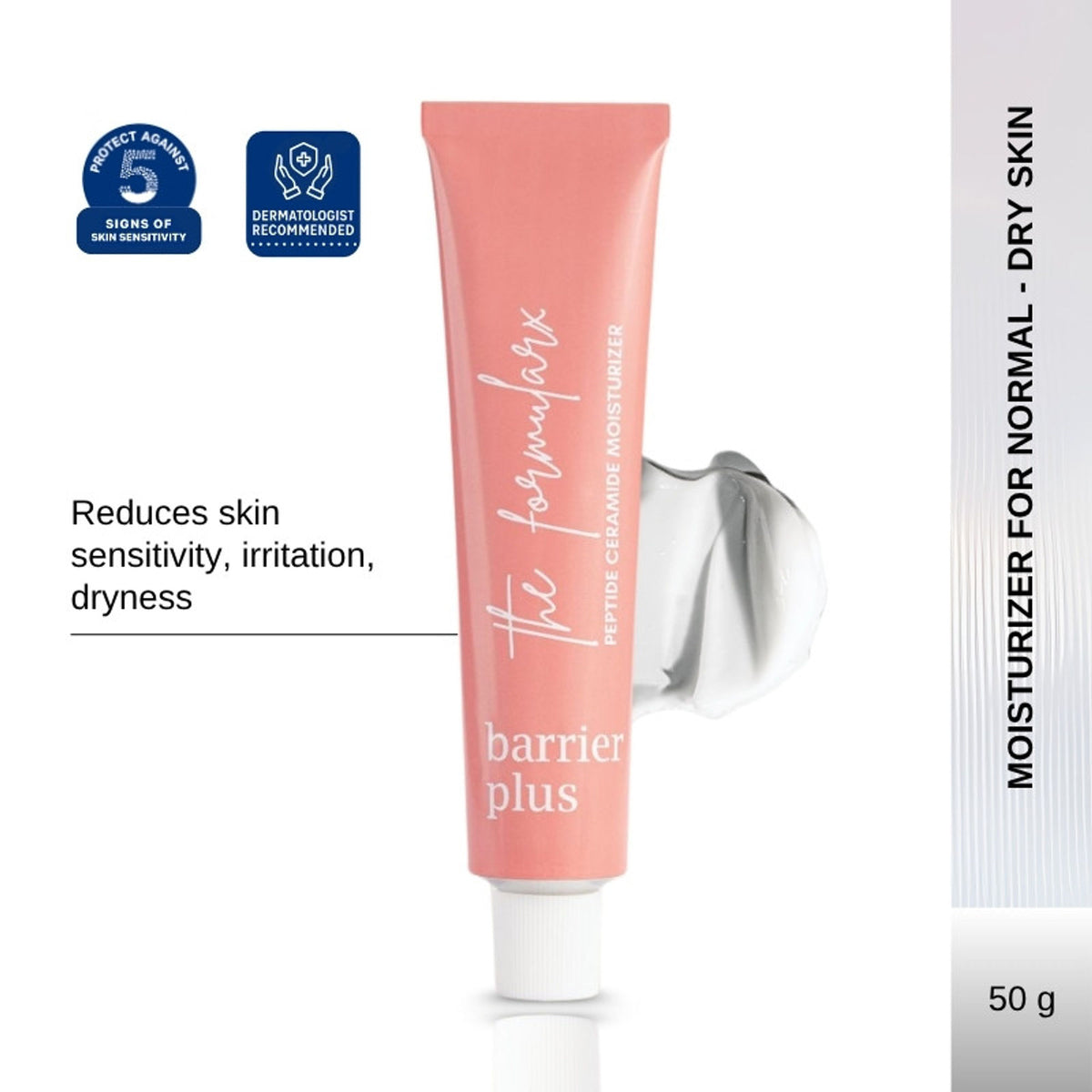 The Formularx Barrier Plus Peptide Ceramide Moisturizer For Dry, Normal, & Sensitive Skin