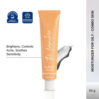 The Formularx Barrier Relief Lightweight Ceramide Moisturizer For Oily, Acne-Prone, Sensitive Skin