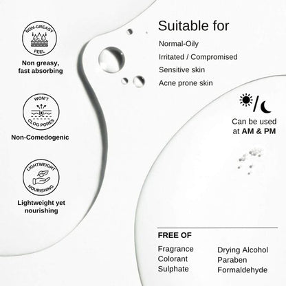 The Formularx Barrier Relief Lightweight Ceramide Moisturizer For Oily, Acne-Prone, Sensitive Skin