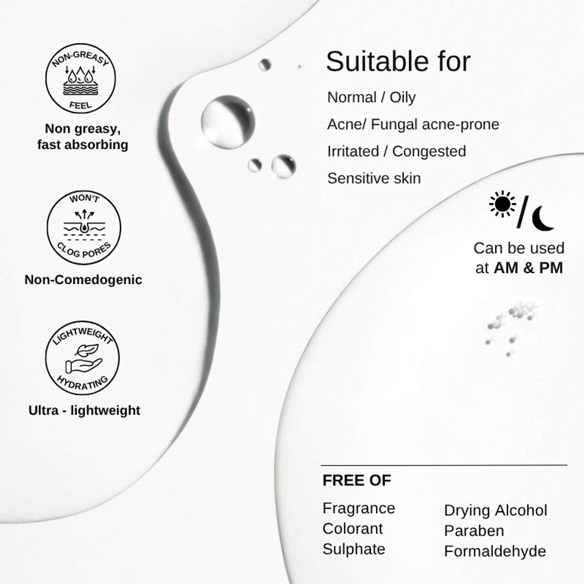 The Formularx Hydraveil Moisturizer With Ectoin & Ceramide For Oily, Acne, & Fungal Acne Prone Skin